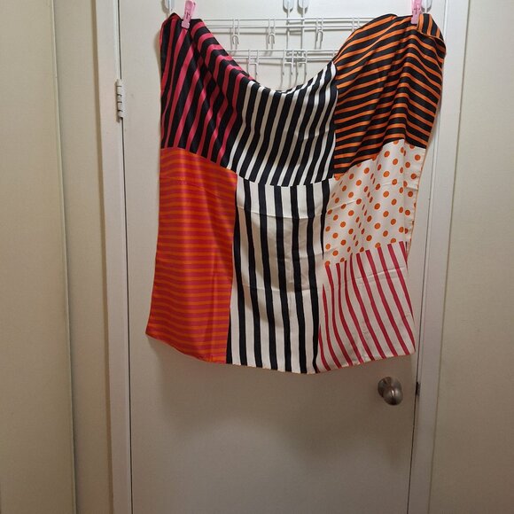 Mutli colour silk scarf. - Picture 1 of 2
